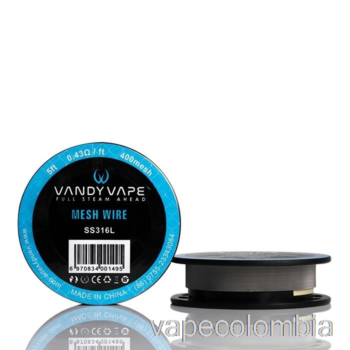 Kit Completo De Vapeo, Carretes De Alambre De Malla Vandy Vape - 5 Pies 0,43 Ohmios 400 Malla Ss316l